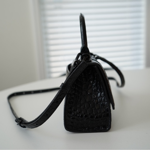 Balenciaga Small Hourglass, Croc Embossed - Picture 2 of 7